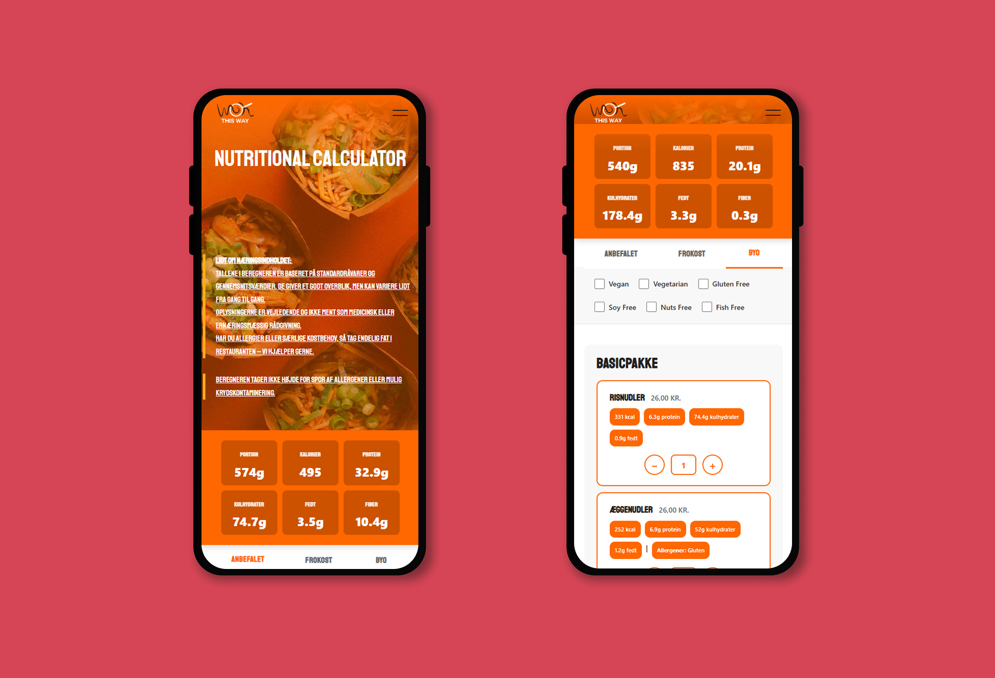 Nutrition calculator